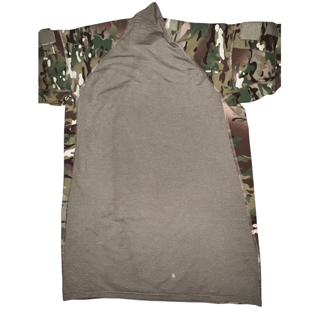 Mens Large Army Combat Shirt Long Sleeve Multicam Mesh Shirt Flame Resistant - Picture 2 of 10